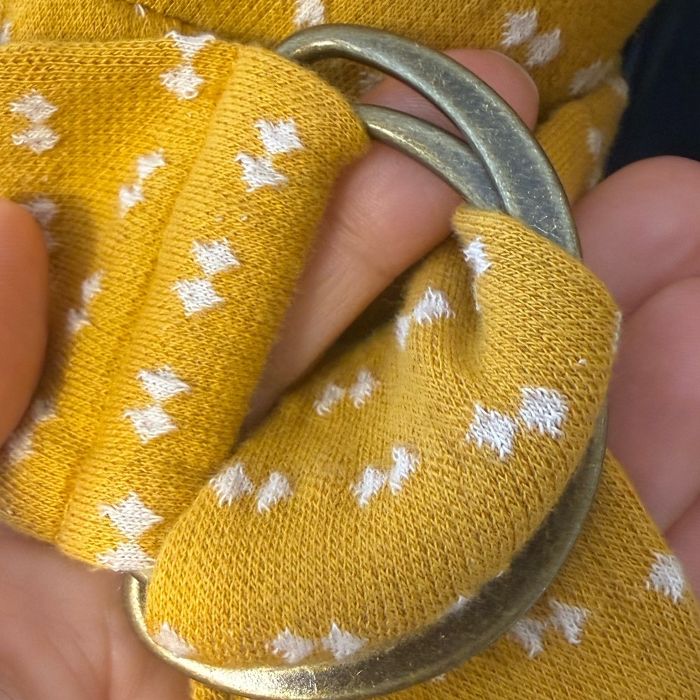 MAEVE by Anthropologie Malta Wrap Dress Mustard Yellow Dot Belted Size M - Picture 13 of 13